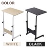 Japard TV Tray Slide Table with Wheels, Mobile Table for