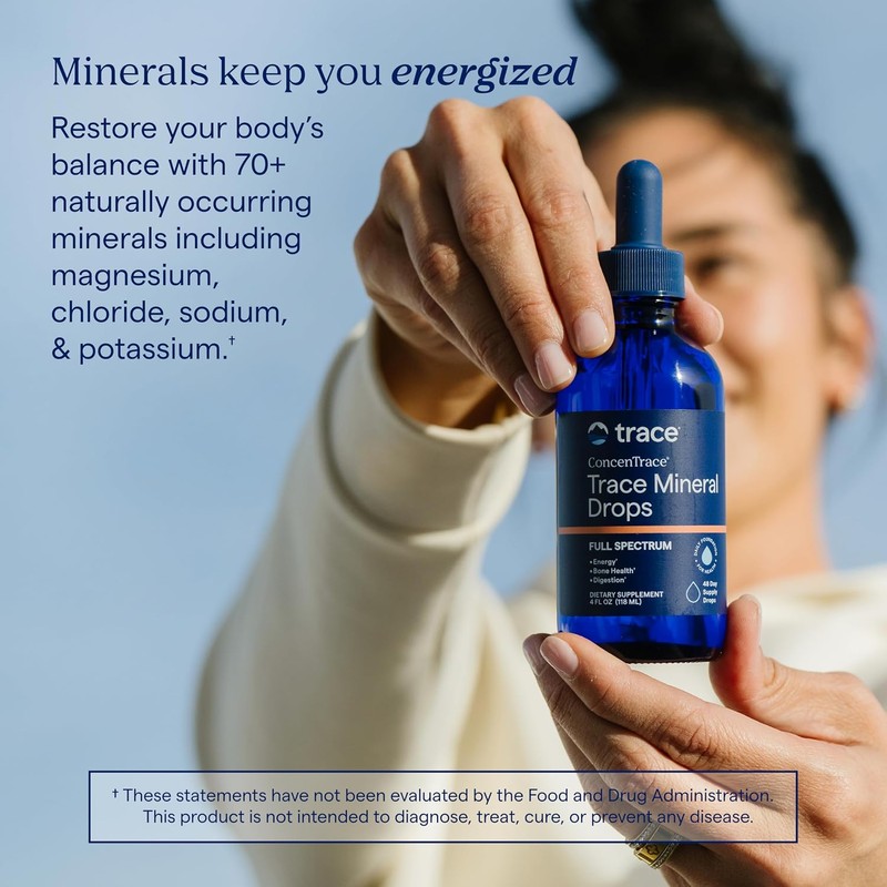 Trace Minerals Concentrace Trace Mineral Drops-Glass, 4-Ounce