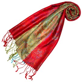 Lorenzo Cana Silk Scarf for Men Scarf 100% Silk Woven Men's Scarf Elegant Paisley Pattern 7864911, Multi-coloured brown tones