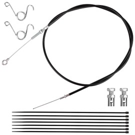 Universal Go Kart Throttle Cable, Throttle Cable Kit with Brake Return Pedal Spring Go Kart Brake Cable Practical Throttle Cables for Go Kart Mini Bike Scooter Dirt Bike Buggy Motorcycle