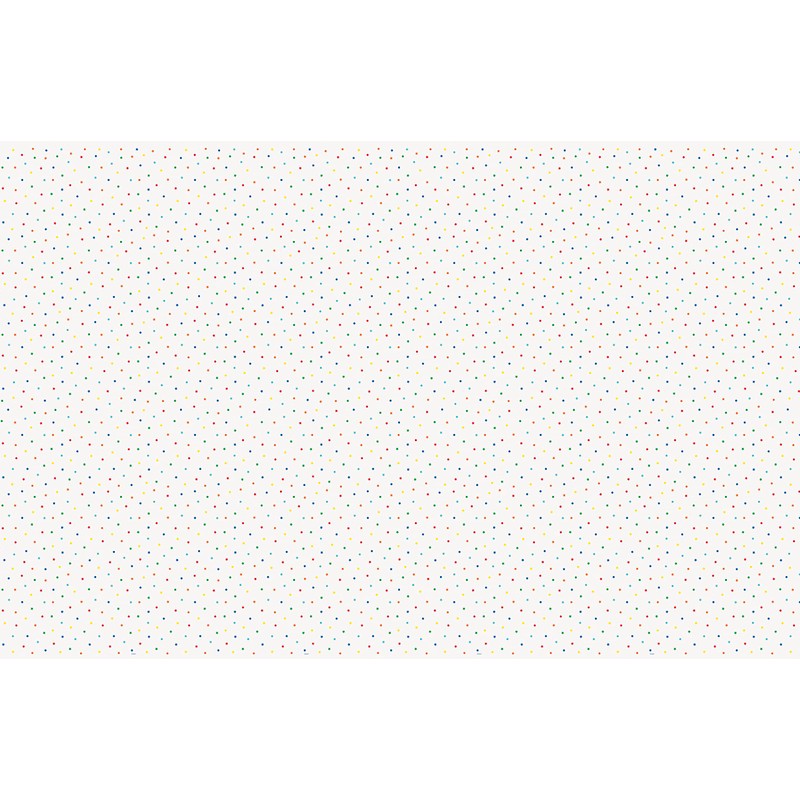 Unique 22543 Plastic Tablecloth-2.13 m x 1.37 m-Dots & Stars