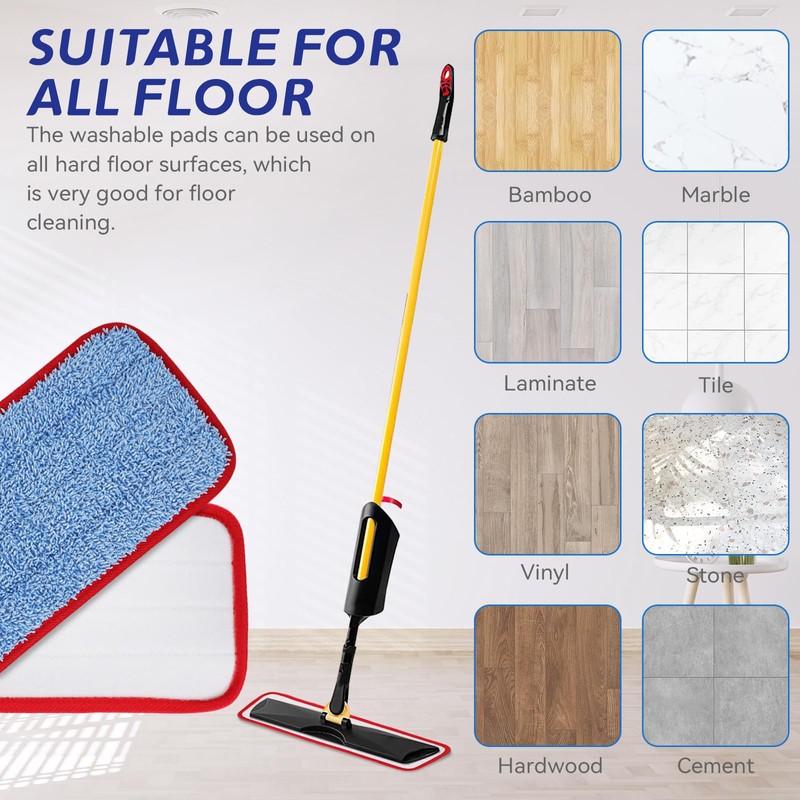Replacement Mop Pads for Rubbermaid Commercial 18.5 Inch Mop Head