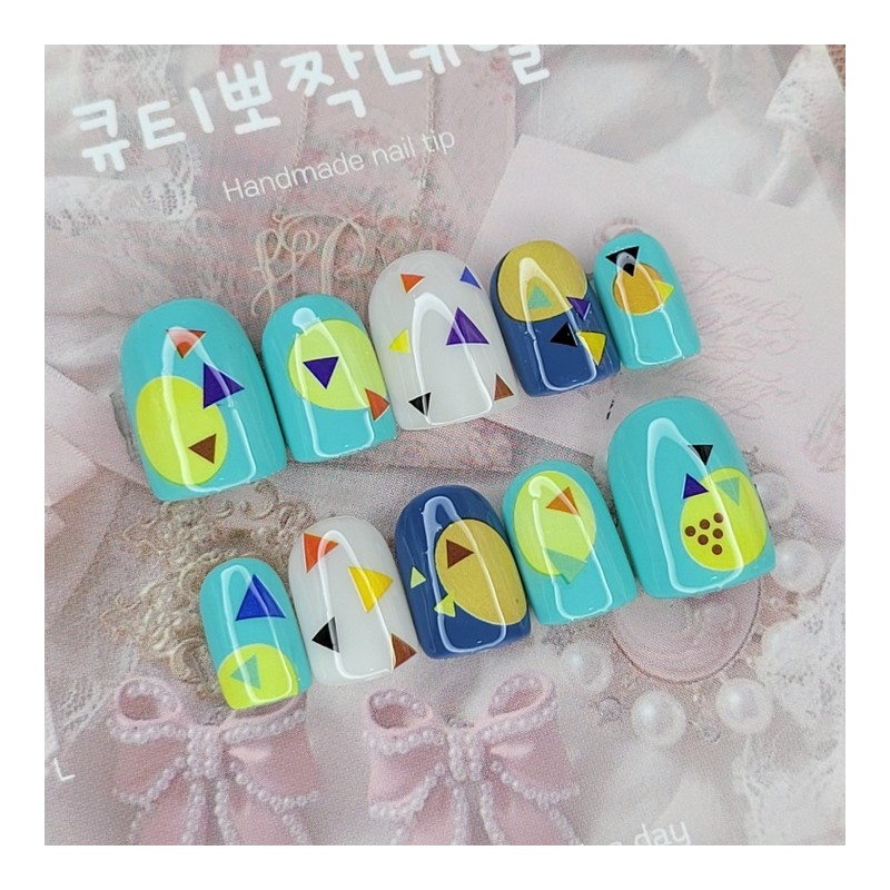 Unikitsch 3 Handmade Nail Tips - Almond S / 유니키치3