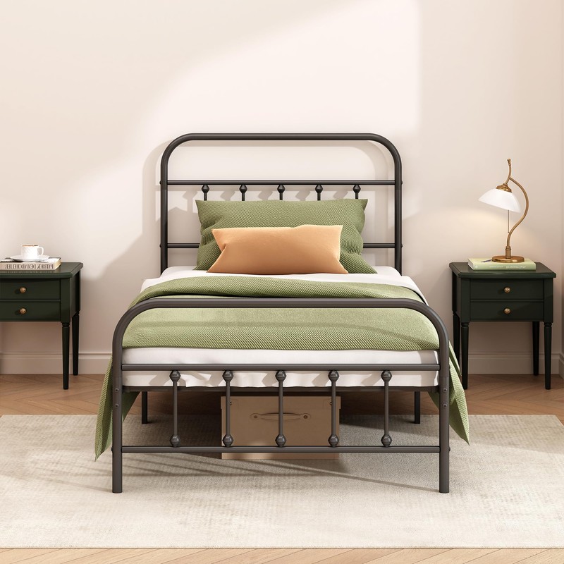 Kujielan Metal Bed Frame - Structurally Stable Heavy Duty Steel