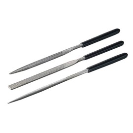 Tamiya Craft Tool Series No. 46 Basic File Set, Medium Double Cut, Tool for Plastic Models 74045