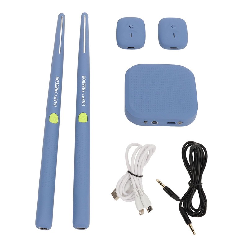 Virtual Drum Kit, Portable Virtual Reality Drum Set with Drumsticks,