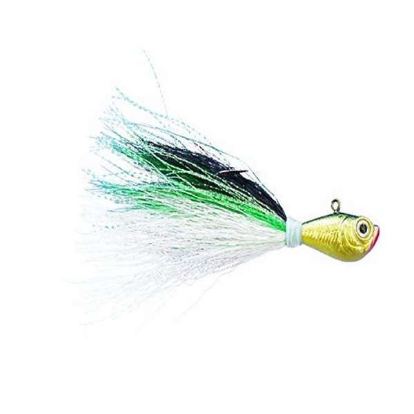 Spro Bucktail Jig-Pack of 1, Green Shad, 11/2-Ounce