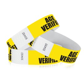 500 WristCo Age Verified Tyvek Wristbands for Events – Security Cuts & Tamper-Proof Design to Prevent Reuse – Premium-Grade Bracelets for Hospital & Medical ID, Party & VIP Identification