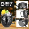 Hoolerry 12 Pcs Moscow Mule Mugs Bulk Black Stainless Steel