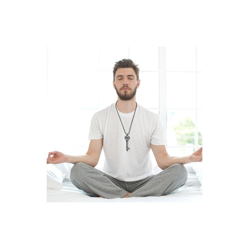 TMKEFFC TMKEFFC Breathing Necklace for Anxiety, Fidget and Quit Smoking