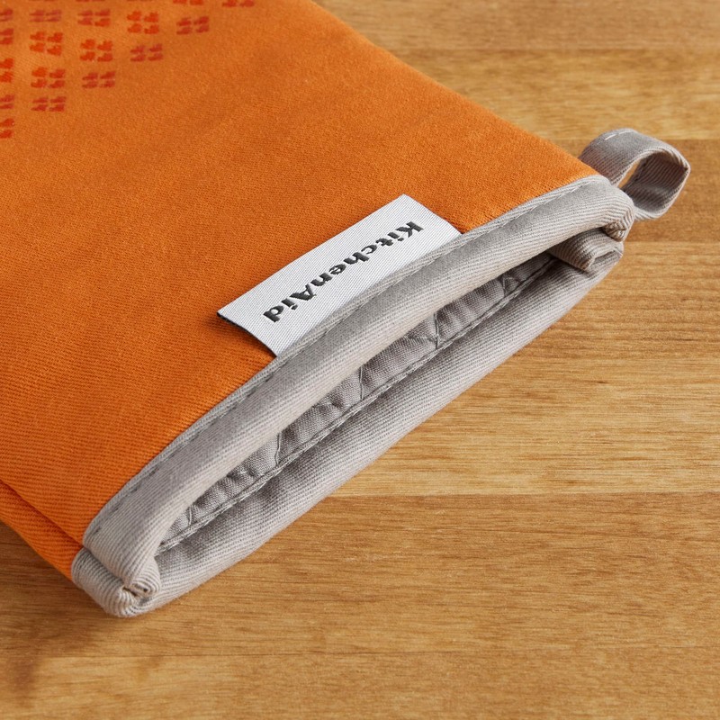 KitchenAid Asteroid Oven Mitt Set, Honey Orange