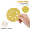 POWERTEC 44022G-50 Gold 5” Hook and Loop Sanding Disc |