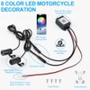 OBEST Motorcycle Modification Light, Angel Wings Coloured LED Light, Mobile
