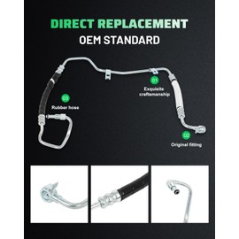 SCITOO Power Steering Hose Pressure Hose Line Assembly Fit For Lexus RX330 2004-2005 For Toyota For Highlander 2004-2007 Replace 3402350