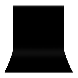 Hemmotop Backdrop Black Darkening Photography 100x150cm Zoom Virtual Background Smooth Shape Photo Studio Laser Cutting Terminal No Line Loss Worry Full Body Photography Solid Color Baby Photography