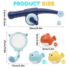 Idota Bath Toy Fishing Game with 6 Pieces Wind-Up Water
