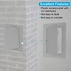 PATIKIL 4x4 inch(95x95mm) Removable Hinged Access Panel, ABS Plumbing Access