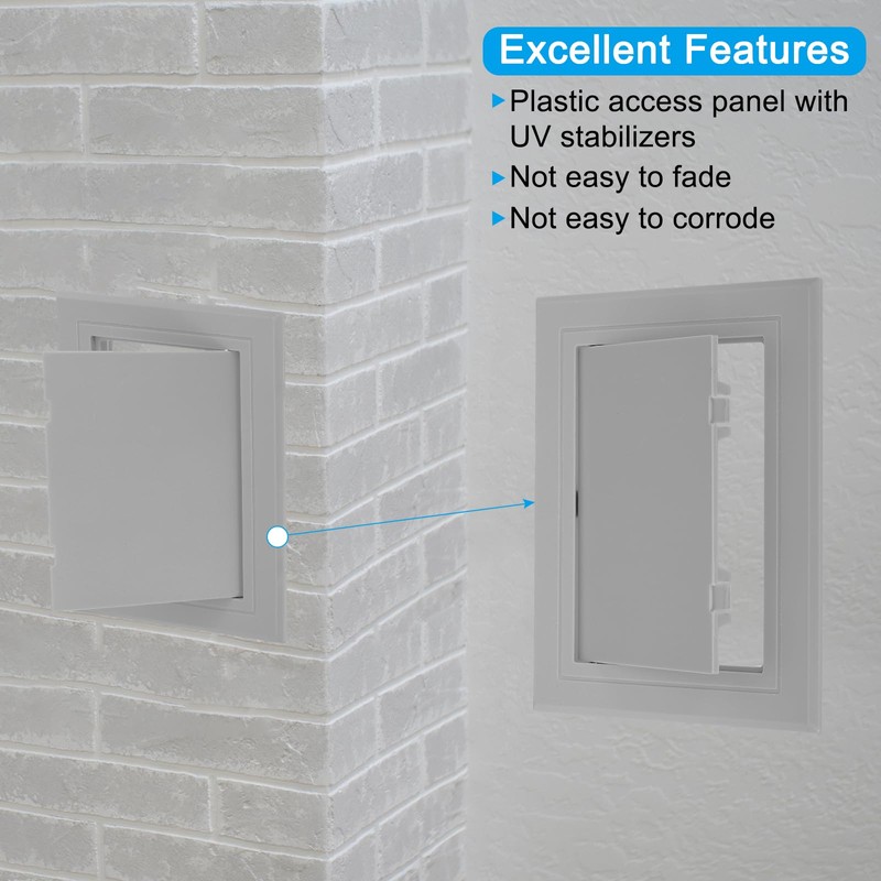 PATIKIL 4x4 inch(95x95mm) Removable Hinged Access Panel, ABS Plumbing Access
