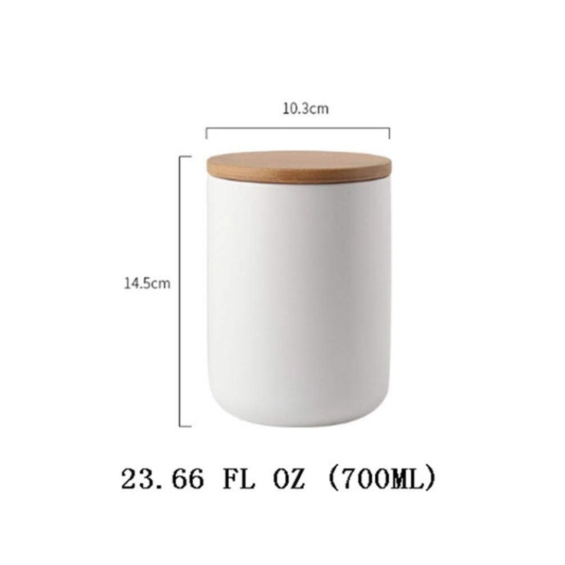 YYW Ceramic Food Storage Jar Containers Kitchen Canisters with Airtight