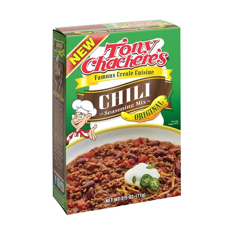 Tony Chachere Chili Seasoning Mix - Original (2 pack) -