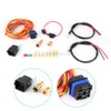 Electric Cooling Fan Wiring Harness Kit Dual Single 165/185 W/Thermostat