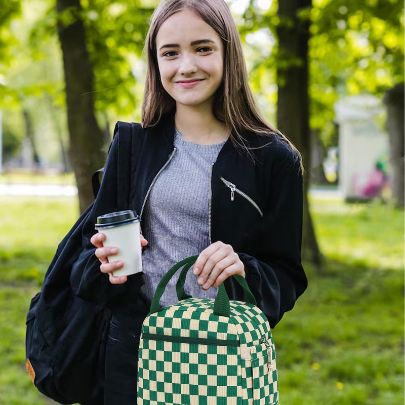 Bluboon Lunch Box for Women men Insulated Cute Corduroy Lunch