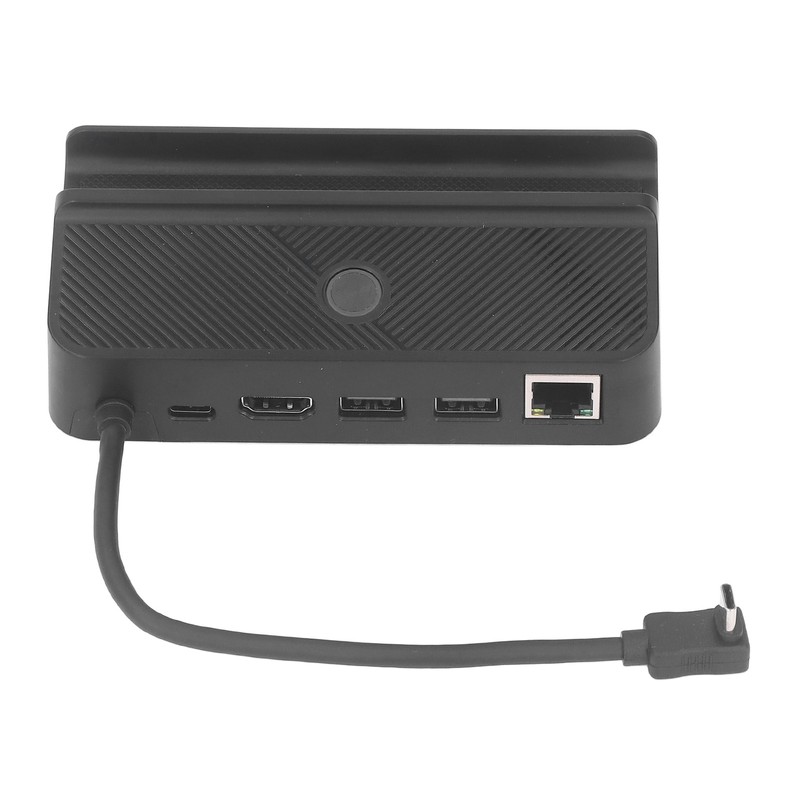 Docking Station Black 6 in 1 Charging Base RGB LED