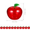 Cabilock 12pcs Christmas Candy Boxes Christmas Apple Container Filled Plastic