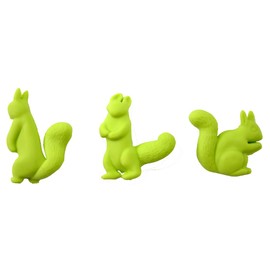 Yawata Kasei Sceltevie Tiernar Decole Morte (Magnet) 3 Piece Squirrel Green