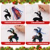 Gosknor 96pcs Christmas Scratch Papers, Christmas Magic Scratch Cards Ornaments
