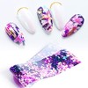 10pcs Full Bloom Cherry Blossom Pink Flower Flower Nail Foil