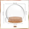 PH PandaHall Glass Dome with Base Glass Cloche Globe Display