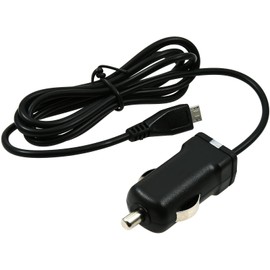 akku-net In-Car Charger with Micro USB 1A Black for BlackBerry Torch 9800 12V-24V