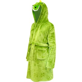 A2Z 4 Kids Girls Boys Bathrobes Crocodile Face Robe Soft Plush Fleece Nightgown - Bathrobe Crocodile 9-10