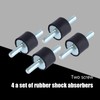 Rubber Mounts Shock Absorber,4pcs M6 Rubber Anti-Vibration Isolator Mounts Air