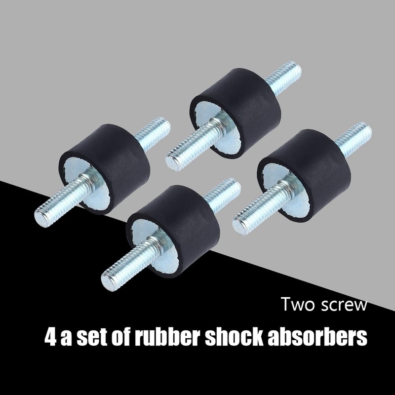 Rubber Mounts Shock Absorber,4pcs M6 Rubber Anti-Vibration Isolator Mounts Air