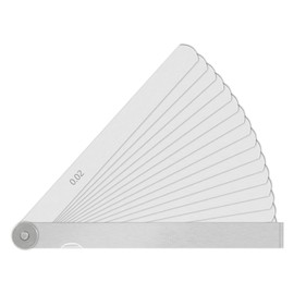 Bivethoi 17-Piece Straight Blades Feeler Gauge, Manganese Steel Metric Measuring Tool for Measuring Gap (Length: 150mm / 5.9", Measuring Range: 0.02-1mm)