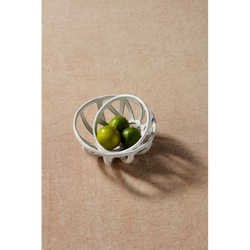 Mud Pie Ceramic Fruit Basket Set, Small 2 1/2" x