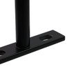 Antrader Black Floating Shelf Bracket,4Pcs 2 Inch Hidden Shelf Brackets
