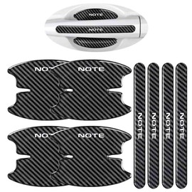 Door Handle Protector Note Nissan Scratch Prevention Wear Resistant Car Body Paint Protection Carbon Pattern Waterproof Material High Temperature Resistant Comfortable Feel Easy Installation Set of 8