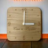 Super Cool Creations Rounded corner oak veneer wooden clock 20cm