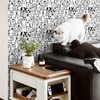 Ismoon Peel and Stick Wallpaper Black and White Contact Paper