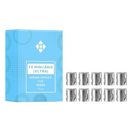 WOLKENKRAFT FX MINI (ULTRA) | ÄRiS (ULTRA) Dosing Capsules for Herbs Made of Stainless Steel | Pack of 10 | Original Accessories for WOLKENKRAFT FX Mini (ULTRA) and ÄRiS (ULTRA) Vaporizer