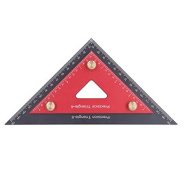 Double Triangle Ruler Detachable 4 Inch and 6 Inch Aluminum Alloy Accurate Carpentry Square Tool