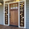 Happy Birthday Cheers to 96 Years Black Gold Yard Sign
