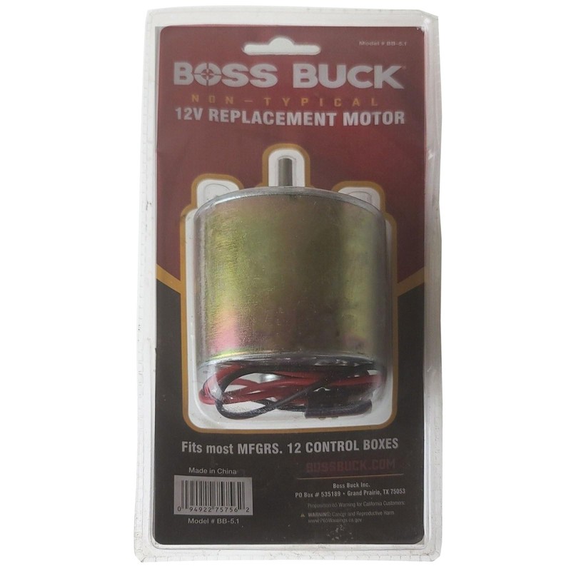 Boss Buck Large Heavy-Duty Motor 12V - Versatile Hunting Game