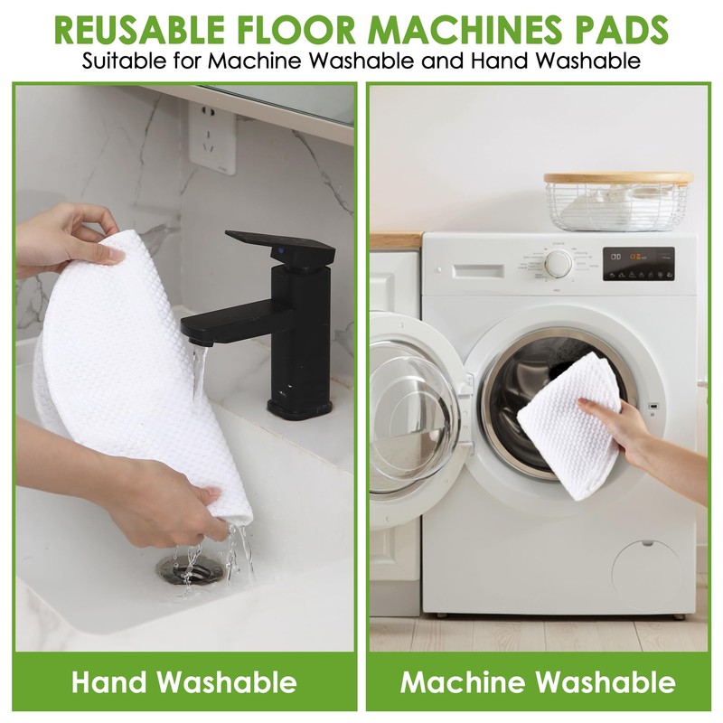 Potchen 2 Pack 12" Floor Machine Pads Compatible with Oreck