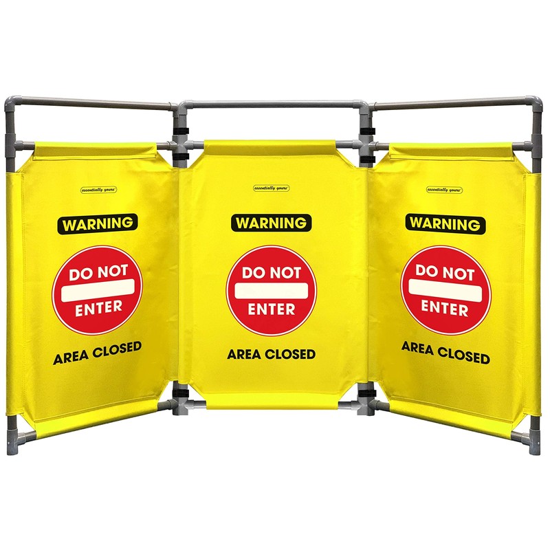 Essentially Yours "Do Not Enter Foldable Safety Barricade | High