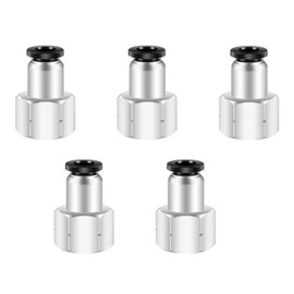 1/8 Female Npt Push to Connect Fittings,CEKER 5/32 Od x 1/8" NPT Female Thread Air Fittings 1/8 Quick Connect Air Lines Fittings Pneumatic Tubing Fitting Push in Connector 5Packs