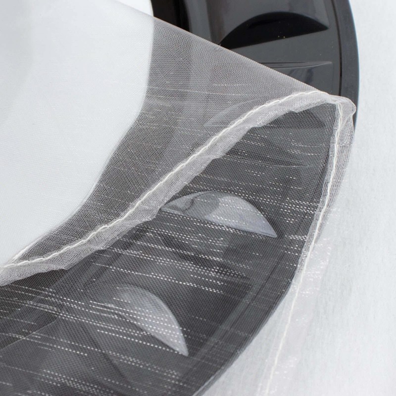 Tableclothsfactory 10 Pack | Silver Sheer Organza Decorative Dinner Table